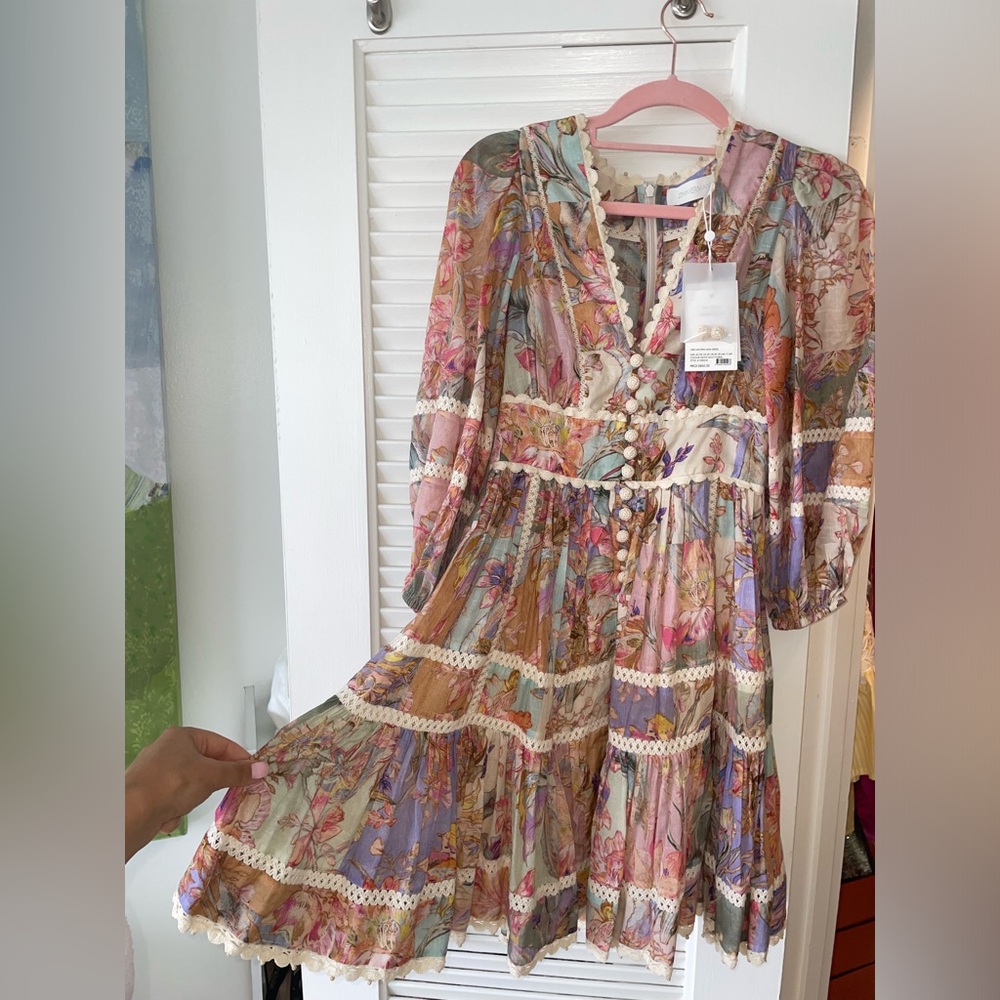 New Zimmerman Floral Mini Dress